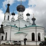 Church of the Three Saints as a landmark of the city of Mogilev.