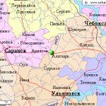 Карта окрестностей города Алатырь от НаКарте.RU