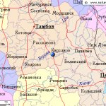 Map of the surroundings of the city of Kirsanov from NaKarte.RU