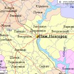 Map of the surroundings of the city of Nizhny Novgorod from NaKarte.RU