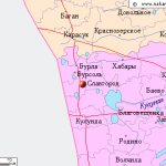 Map of the surroundings of the city of Slavgorod from NaKarte.RU