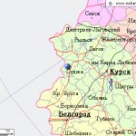 Map of the surroundings of the city of Sudzha from NaKarte.RU
