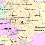Map of the surroundings of the city of Zelenokumsk from NaKarte.RU