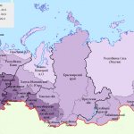 Плотность населения субъектов РФ карта