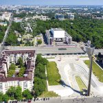Theater Square in Rostov-on-Don (top view)