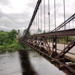 Suspension chain bridges