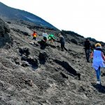 Climbing the volcano